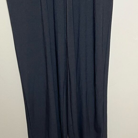 NWT IMAN Global Chic Sweetheart neckline Jersey Jumpsuit Black Sz S - Picture 7 of 7